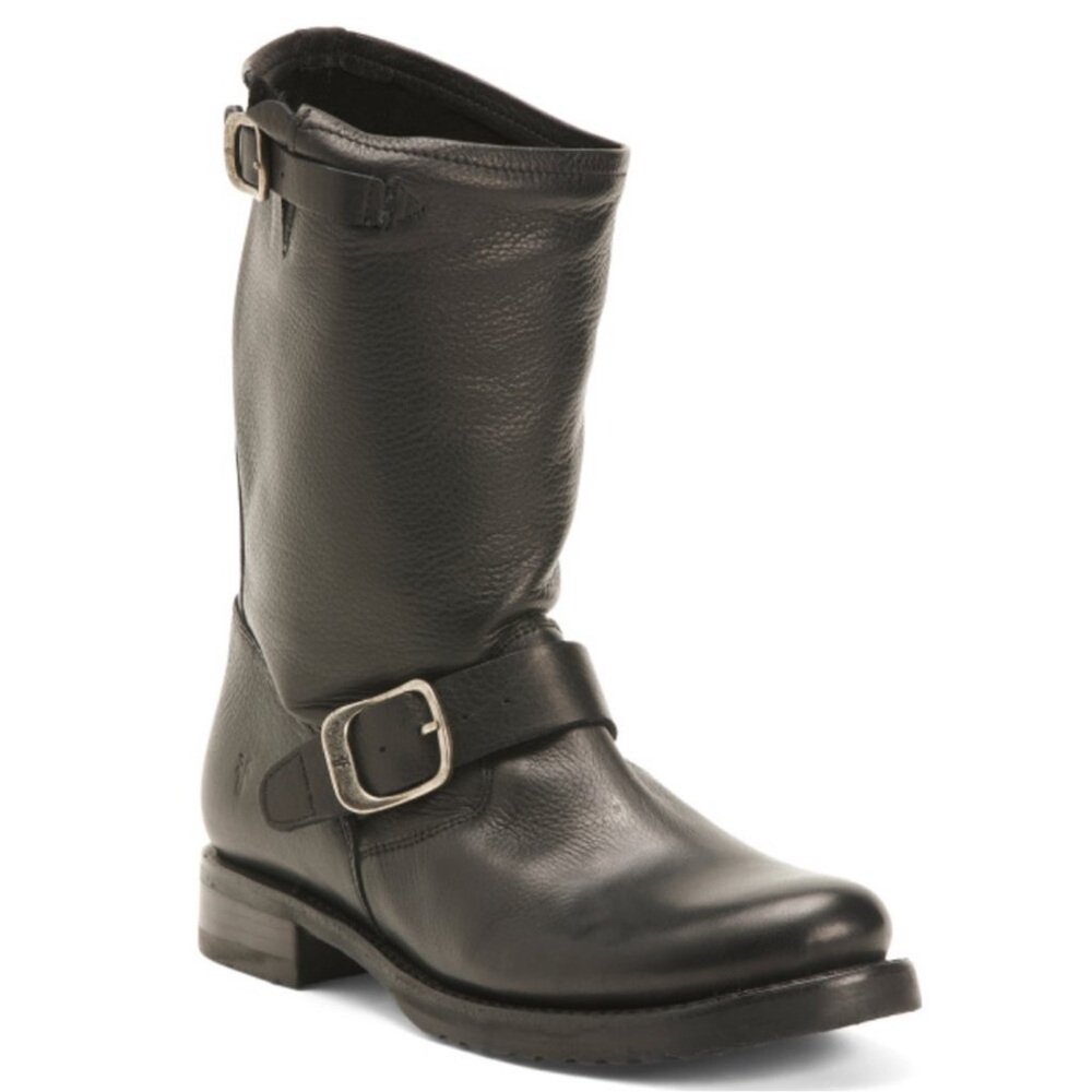 Frye Black Leather Veronica Boots